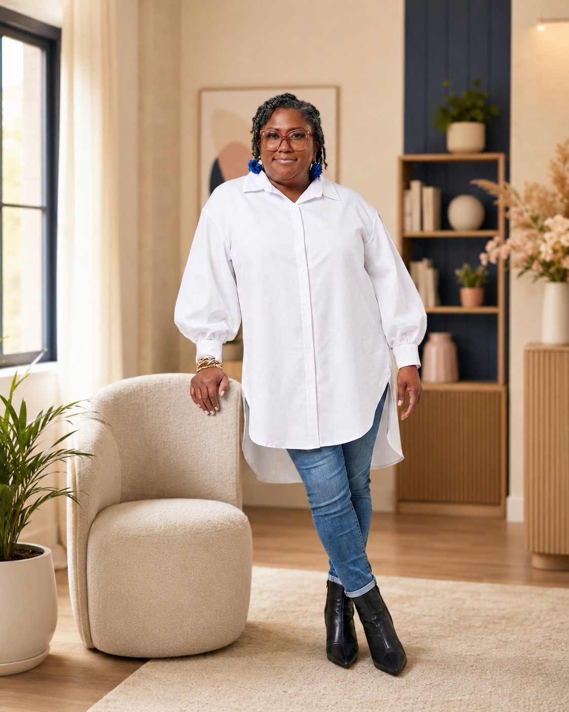 Torrie Powell, LCSW, LCAS, ICAADC - Founder and Clinical Director of Emerging Hearts Mental Wellness Center in a warm, welcoming therapy office